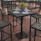 Flash Furniture 32in Square Gray Wash Bar Height Poly Slat Table XU-HW1045-3232-GY-GG - alternate 1